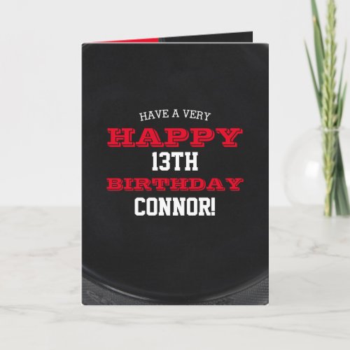 Hockey Puck Add Your Name and Year Birthday