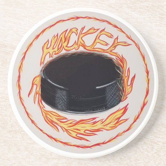 Hockey Puck Coaster (Front)