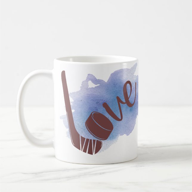 Hockey Puck Coffee Mug - Gift for Hockey Lovers! (Left)