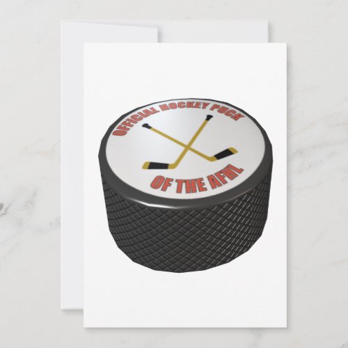 Hockey Puck Invitation