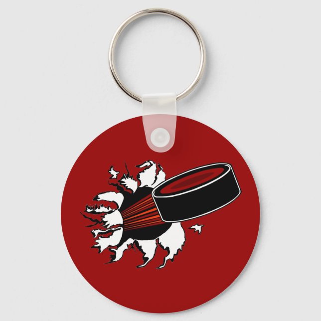 Hockey Puck Keychain (Front)