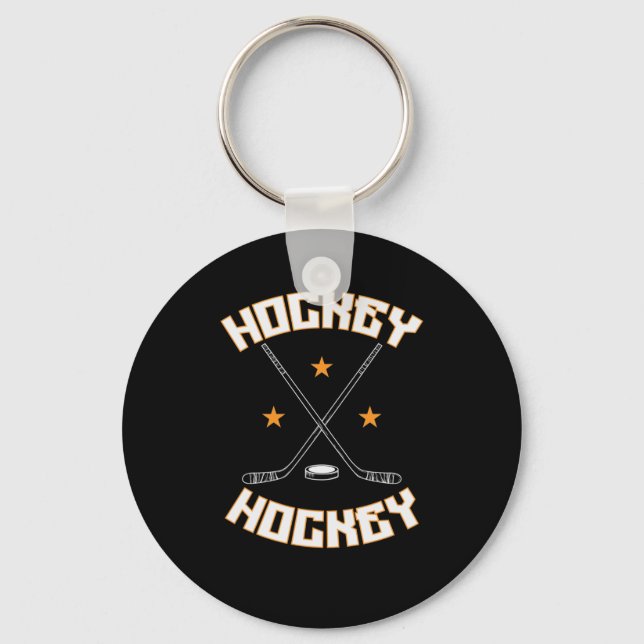 Hockey Puck Keychain (Front)
