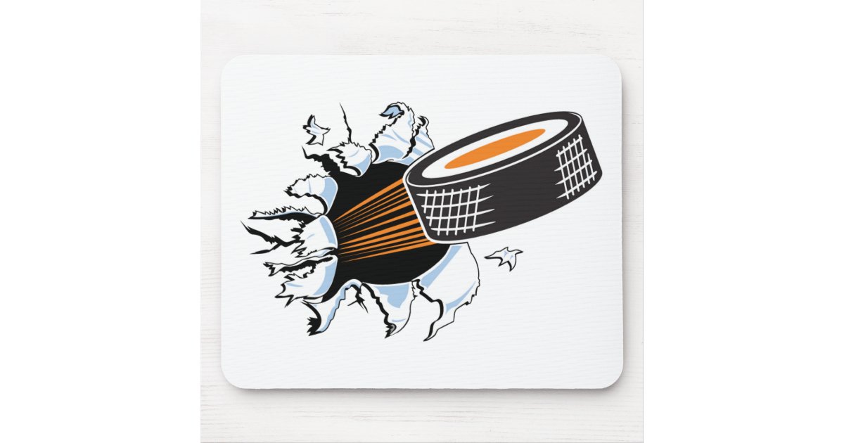 Hockey puck mouse pad Zazzle