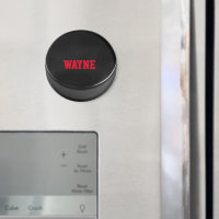 Hockey Puck Personalized Magnet