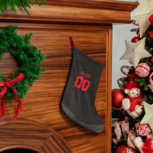 Hockey Puck Personalized Stocking