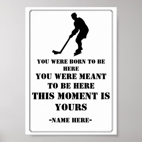 Hockey Quote Poster