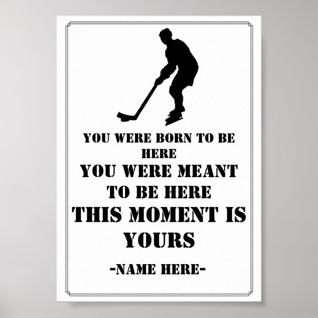 Hockey Quote Poster (Front)