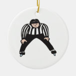 Hockey Referee Ceramic Ornament at Zazzle