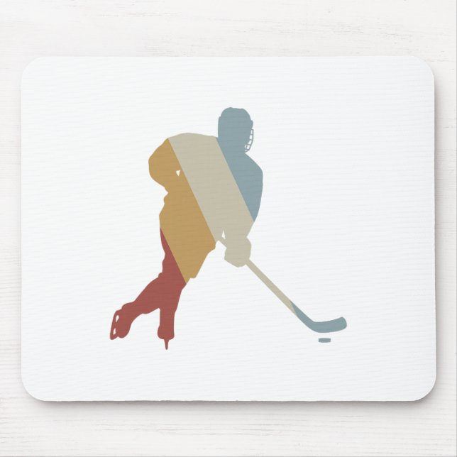 Hockey Retro Style Vintage  Mouse Pad (Front)