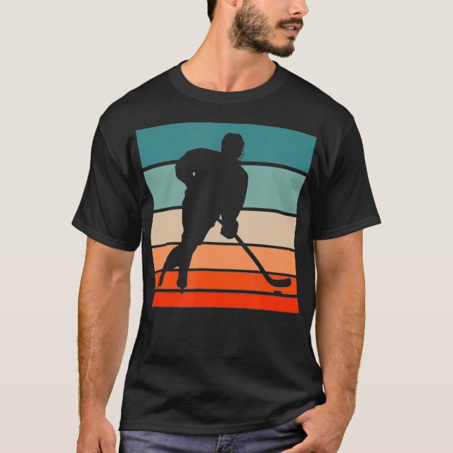 Hockey Retro Style Vintage  T-Shirt (Front)