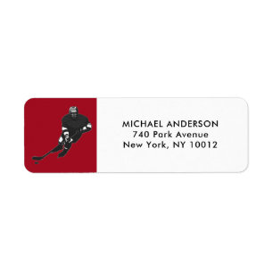 Hockey return-address labels
