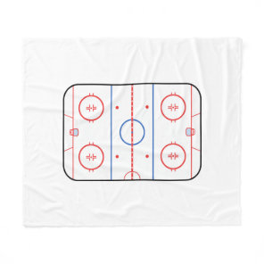 Hockey Rink Companion Autograph Ready Fleece Blanket