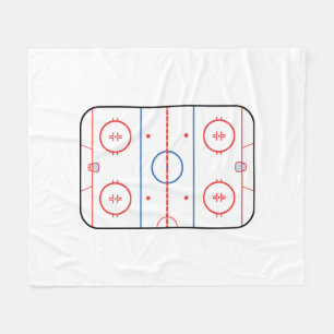 Hockey Rink Companion Autograph Ready Fleece Blanket