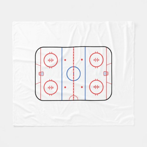 Hockey Rink Companion Autograph Ready Fleece Blanket