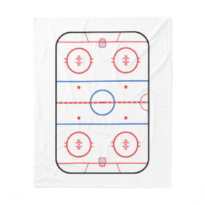 Hockey Rink Companion Autograph Ready Fleece Blanket