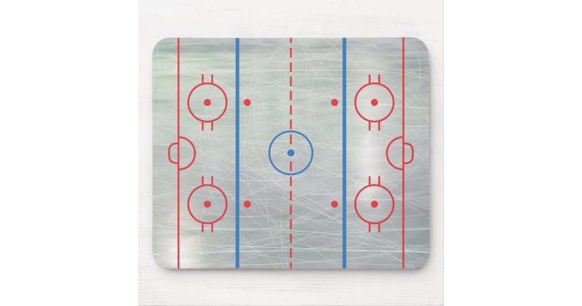 Hockey Rink Ice Mousepad Zazzle