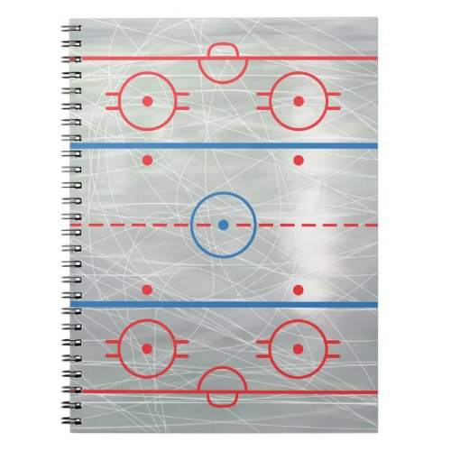 Hockey Rink Ice Notebook