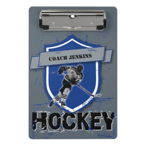 Hockey Rink Layout Coach  Mini Clipboard
