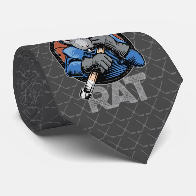 Hockey Rink Rat Neck Tie (Rolled)