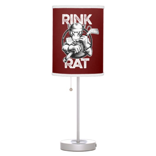Hockey Rink Rat Table Lamp (Right)