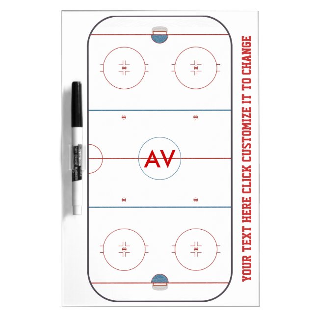 Hockey Rink White Board (Front)