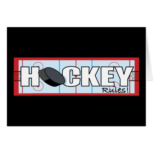 Hockey Rules Cards (Front Horizontal)