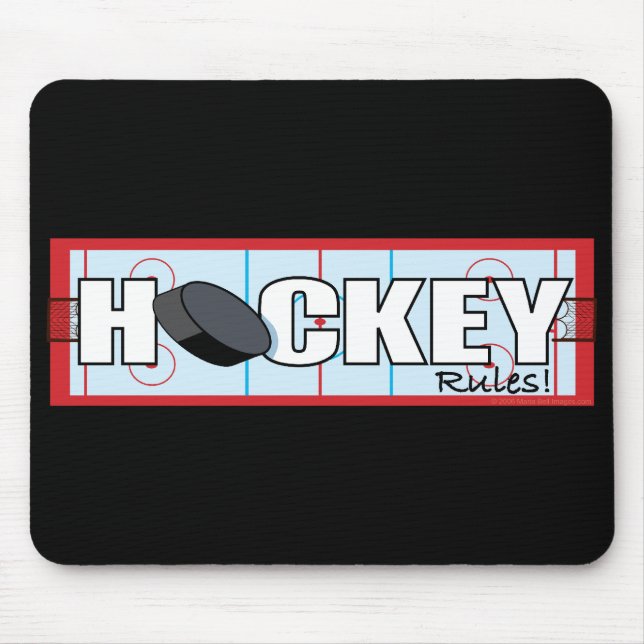 Hockey Rules Mouse Pad (Front)