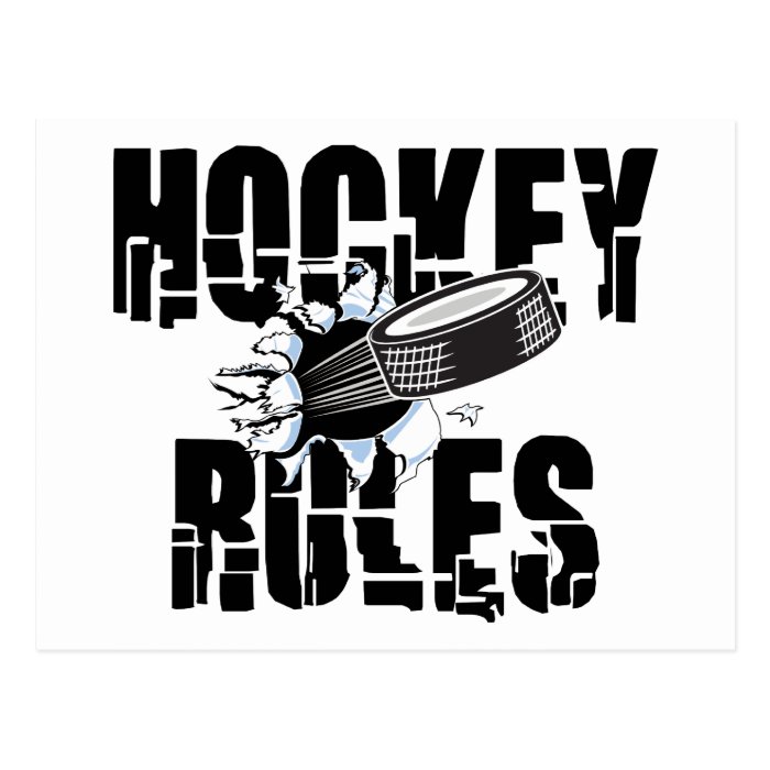 Hockey Rules Post Card