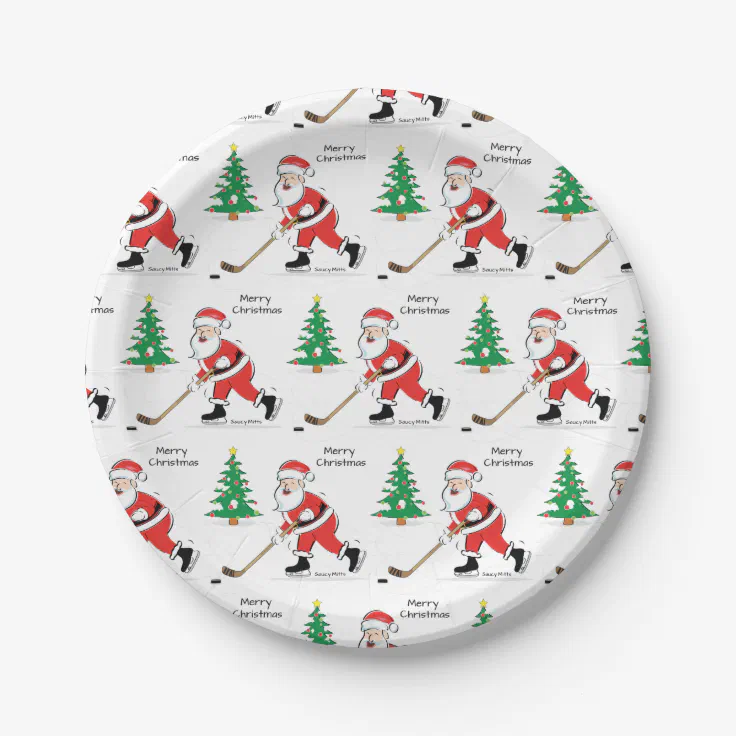 large christmas paper plates