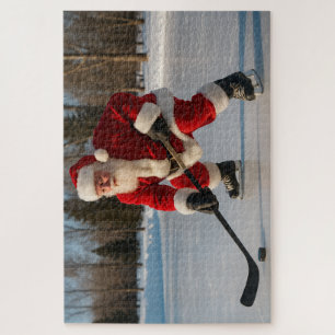 Hockey Santa Jigsaw Puzzle