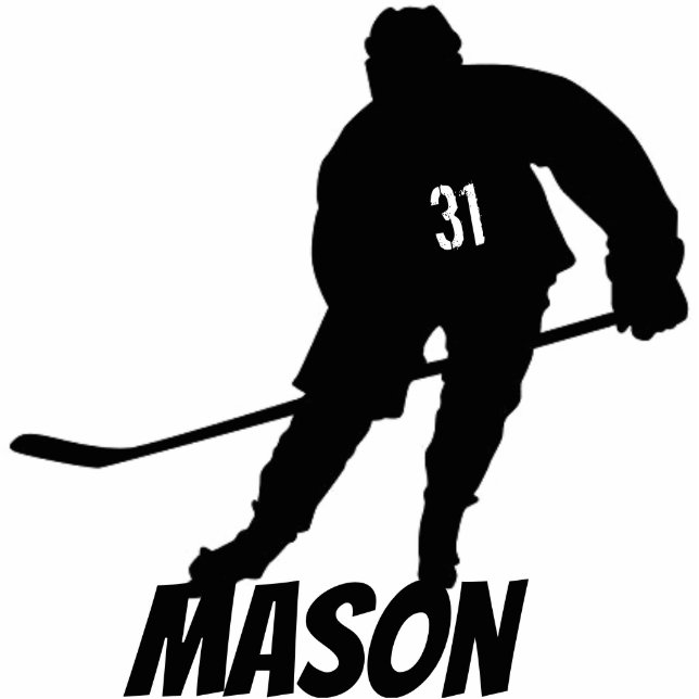 HOCKEY SCULPTURE PERSONALIZED (Front)