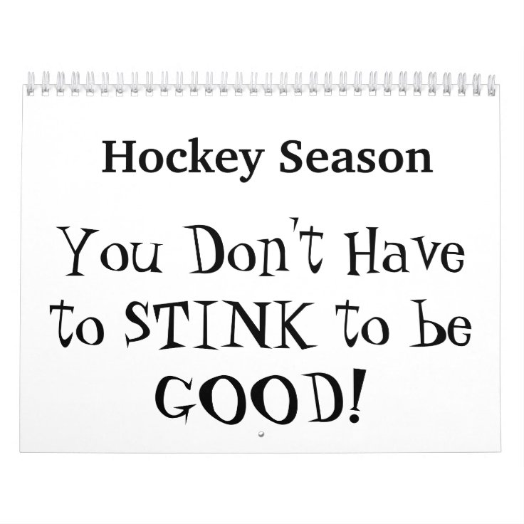 Hockey Season Poem Calendar | Zazzle