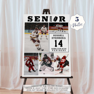 Hockey Senior Night 5 Photo Collage Foam Board