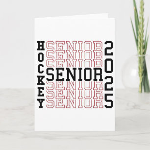 Hockey Senior Night Hockey Senior 2025 Graduation  Card