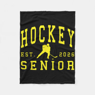 Hockey Senior Night Hockey Senior 2026 Graduation Fleece Blanket