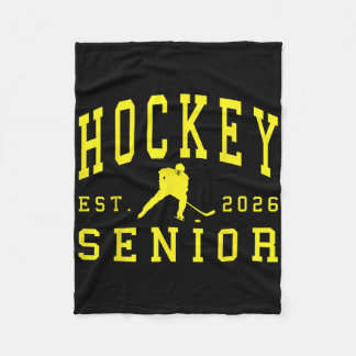 Hockey Senior Night Hockey Senior 2026 Graduation Fleece Blanket