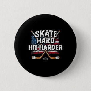 Hockey Shirt Hockey Boy Gifts Stuff Ice Hockey Jer Button