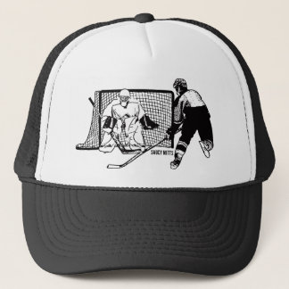 Hockey Shot on Net Trucker Hat