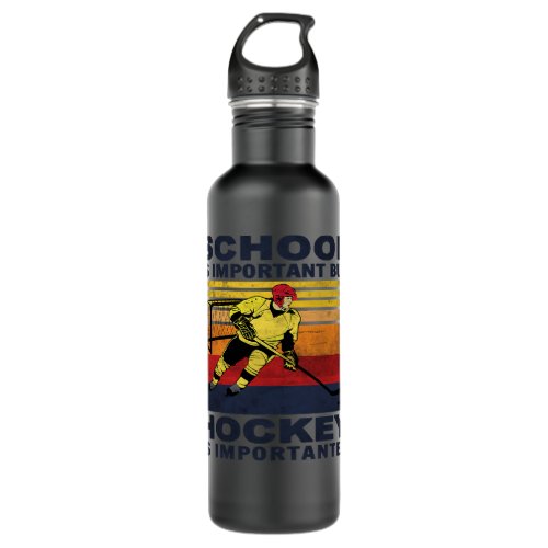 Hockey Shut Up Legs You Are Fine Funny Hockey Play Stainless Steel Water Bottle
