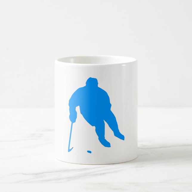Hockey Silhouette Coffee Mug (Center)
