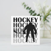 Hockey Silhouette T-shirts and Gifts (Standing Front)
