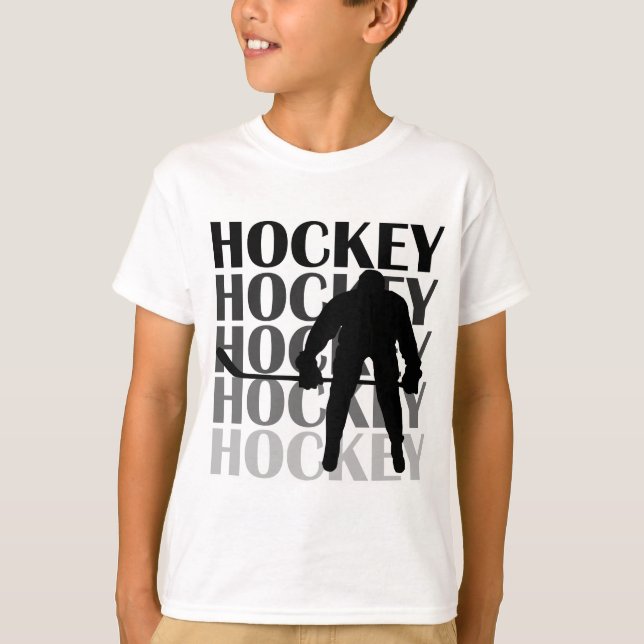 Hockey Silhouette T-shirts and Gifts (Front)