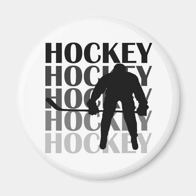 Hockey Silhouette T-shirts and Gifts Magnet (Front)