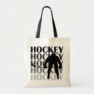 Hockey Silhouette T-shirts and Gifts Tote Bag