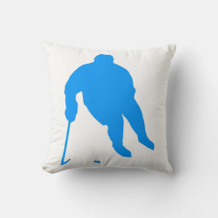 Hockey Silhouette Throw Pillow