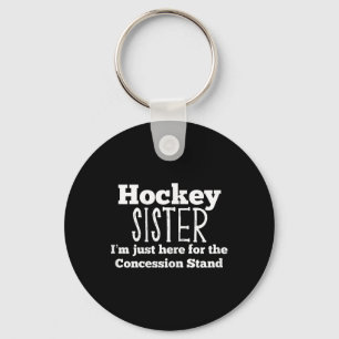 Hockey Sister Girls Sibling Daughter Son Game Keychain