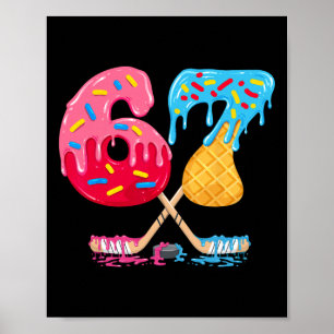 Hockey Six Seven Drip 67 Ice Hockey Meme Hockey Pl Poster