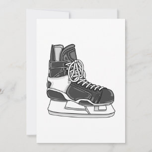 Hockey Skate Invitation