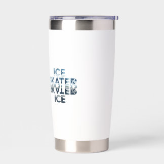 Hockey Skater with stat cards - Mugs Insulated Tumbler