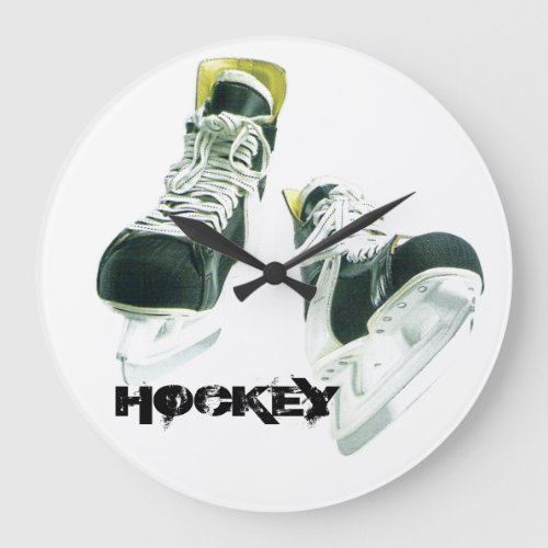Hockey Skates Large Clock